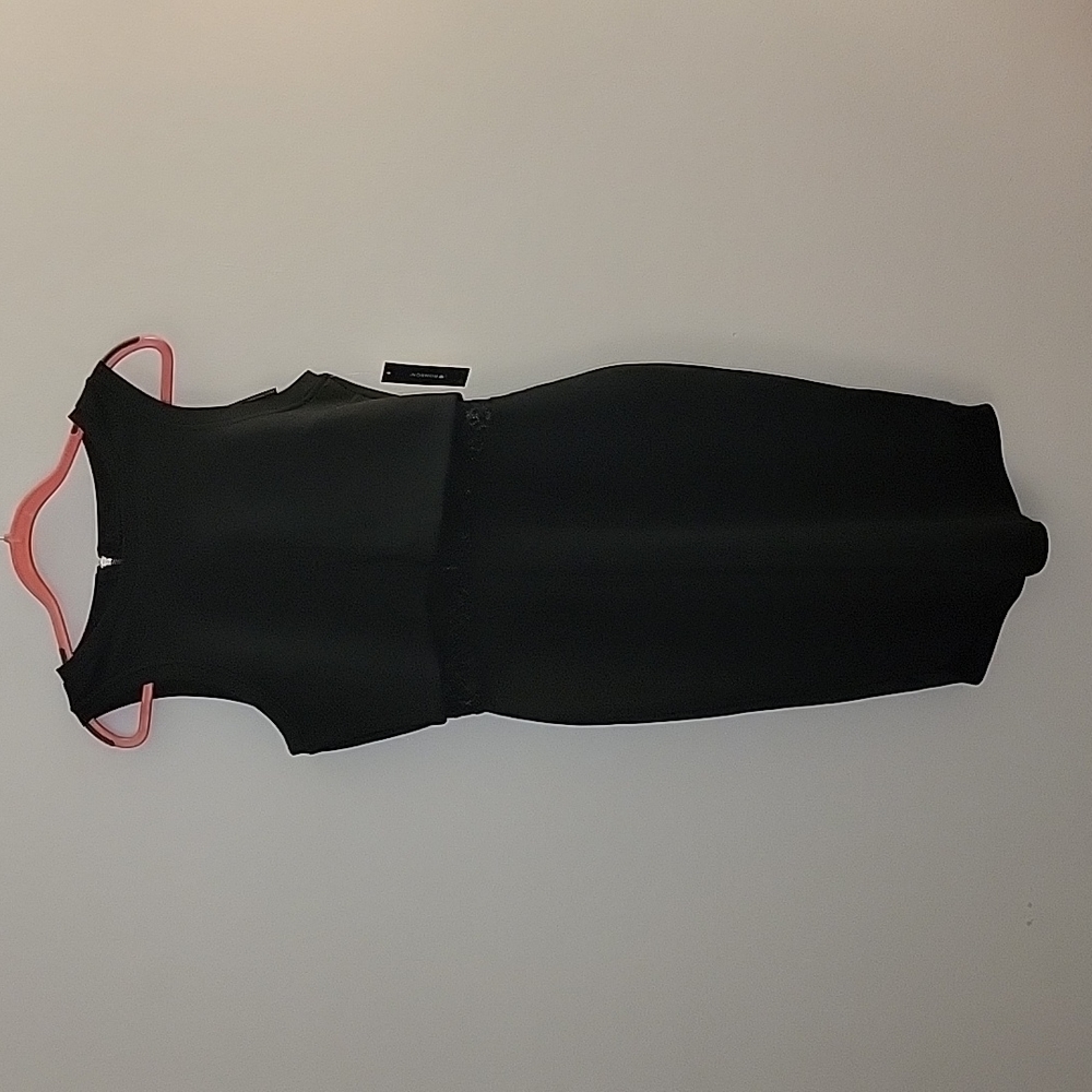 Scuba Dress with Lace Detail